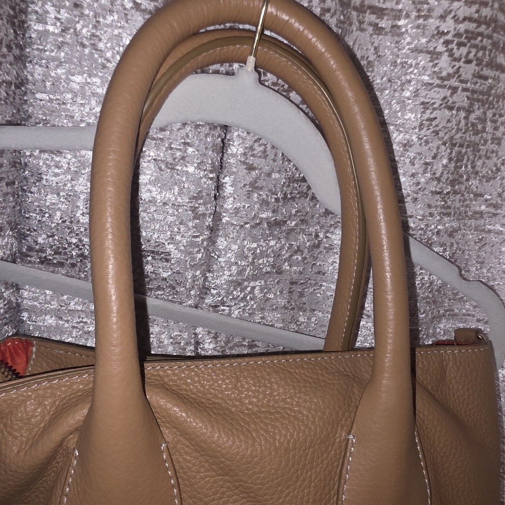 Chico's Tan Leather Tote Bag - Picture 8 of 8
